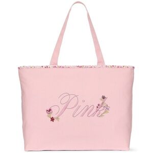 Floral Canvas Tote Bag